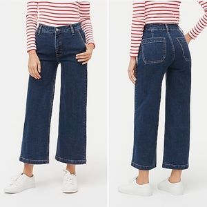 J. Crew Women’s Wide Leg Crop Jeans Highest Rise